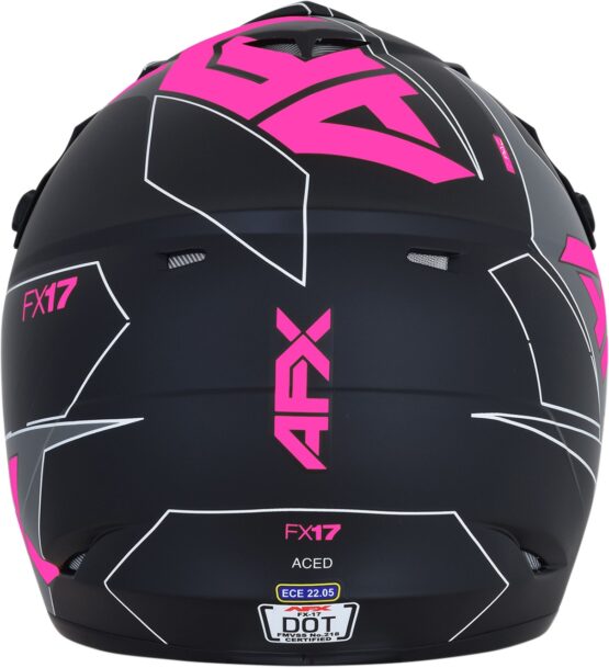 FX-17 Full Face Offroad Helmet Matte Pink X-Small - Image 6