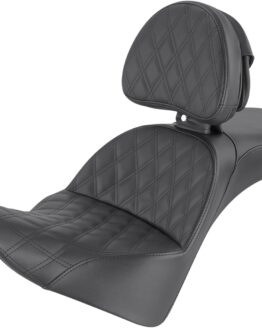 Explorer Lattice 2-Up Seat Black w/Backrest