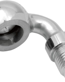 90 Degree Chrome Banjo Fitting - 3/8" (10mm) for -3 AN Lines