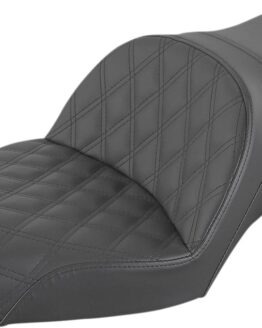 Saddlemen Explorer LS Lattice Stitched Seat Black For Harley Dyna '96-'03