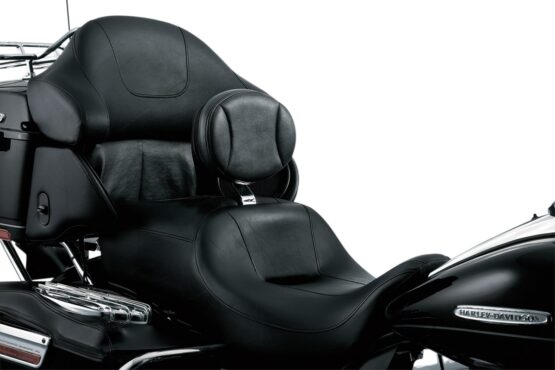 Kuryakyn Plug-In Driver Backrest Black for Harley Touring Models - Image 2