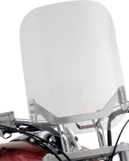 Billet Series Handlebar Mount Bullet Windshield 18" Clear