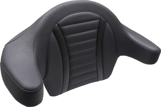 Mustang Deluxe Touring Extended Passenger Arm Backrest Black For Harley Touring