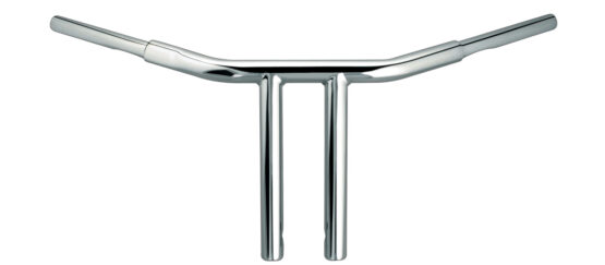 Wild 1 10" Chubby Psycho Drag T-Bar Chrome Handlebars Fits 74-20 HD