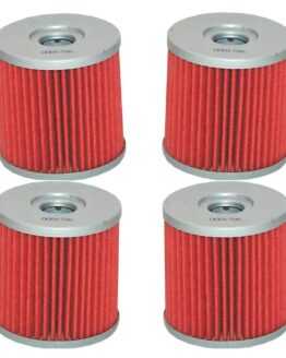 HiFloFiltro HF681 Oil Filter Replaces Hyosung 16510HN9101HAS - 4 Pack