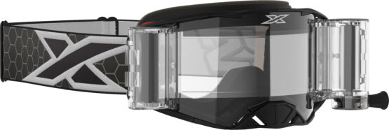 EKS Brand Lucid Goggle Race Pack Black/White Zip Off Clear Lens