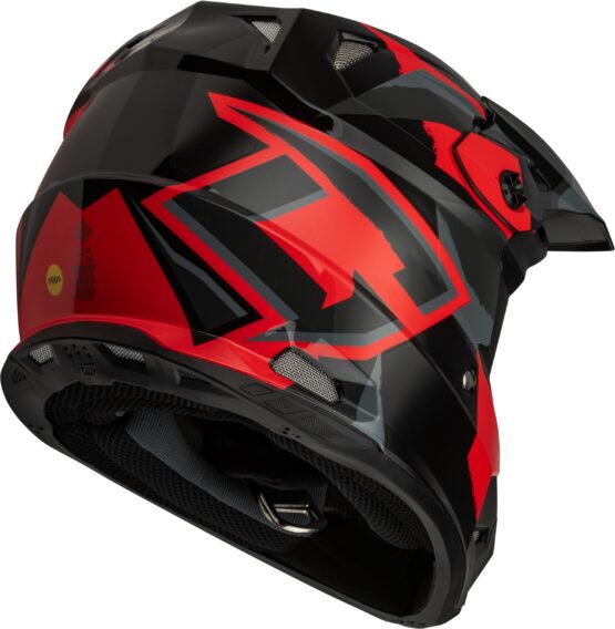 GMAX MX-96 Splinter Helmet Black/Red Medium - Image 2