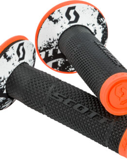SX2 Tattoo 2 Motorcycle Grips Neon Orange/Black 7/8"