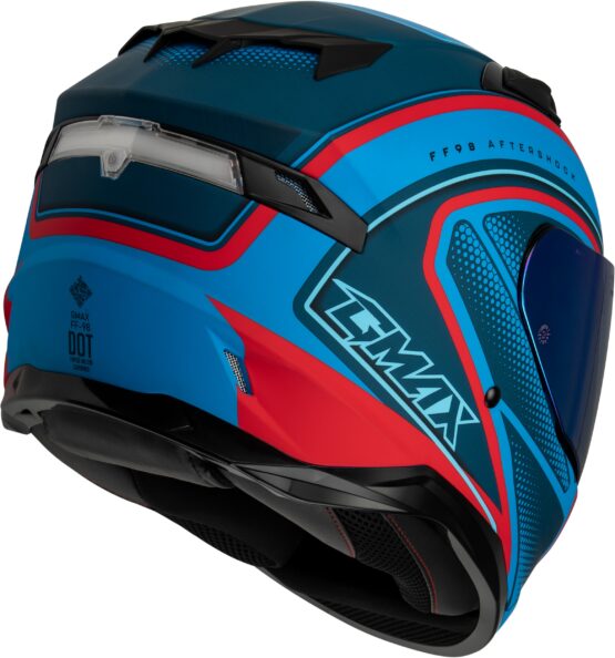 GMAX FF-98 Aftershock Full Face Helmet Matte Blue/Red 2X-Large - Image 3