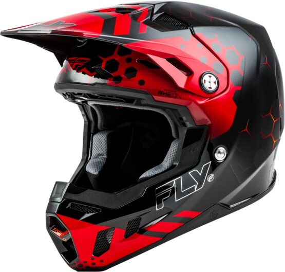 Fly Racing Formula CC Tektonic Helmet Black/Red/Orange Medium