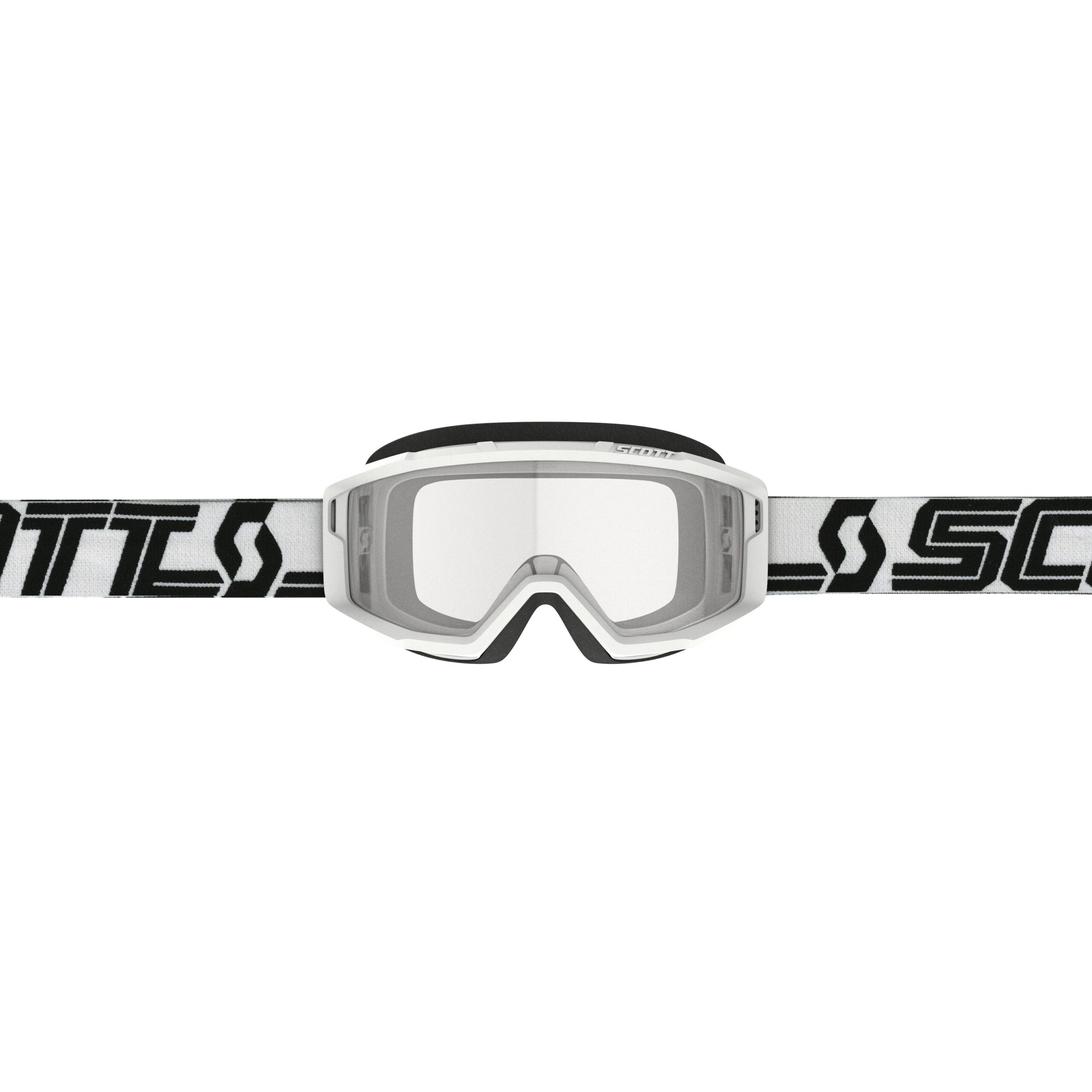 Scott Primal Goggles White/Black Clear Lens Small Frame Unisex - Image 3