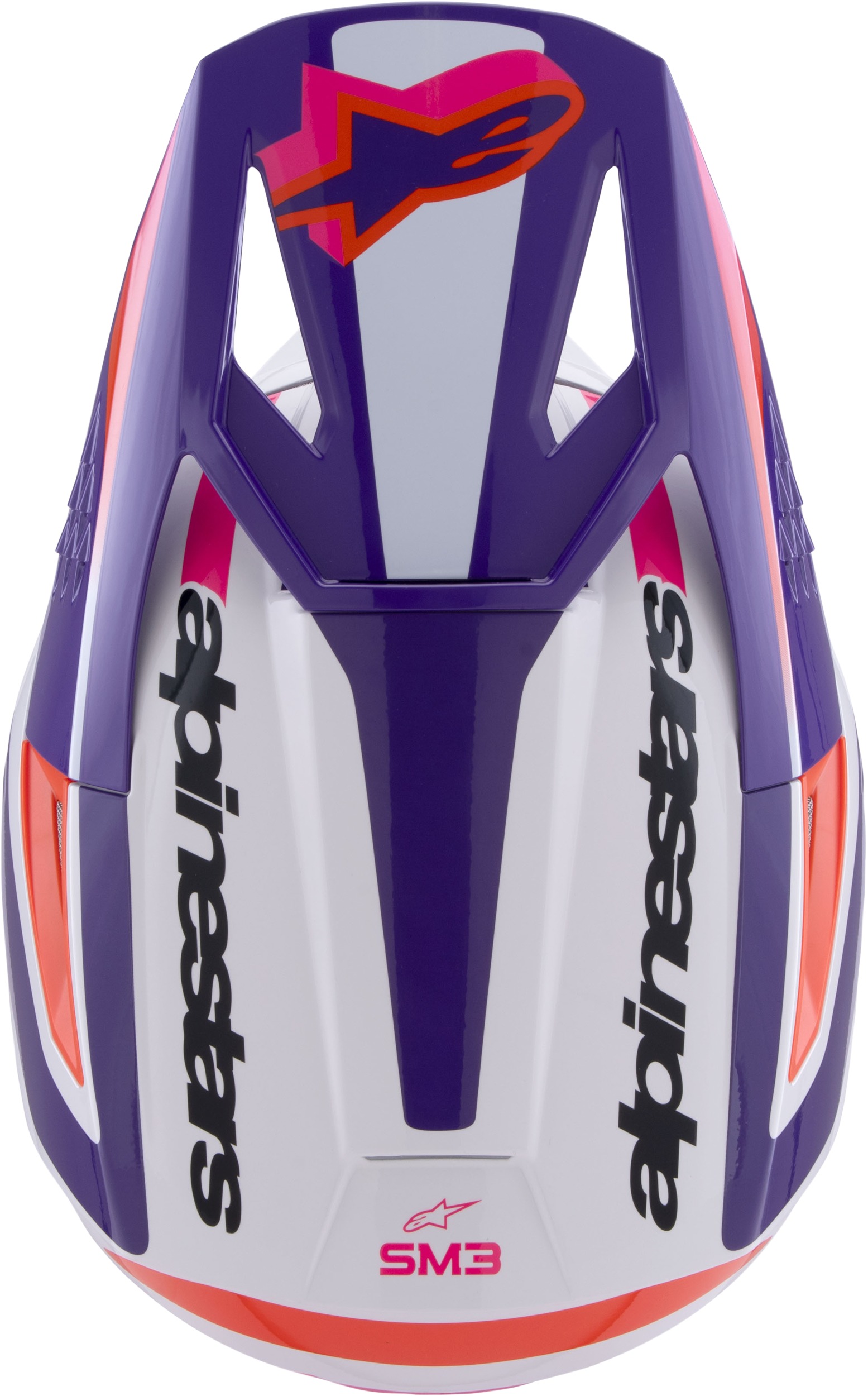 Alpinestars SM3 Heat Helmet Gloss White/Purple/Pink LG - Image 3