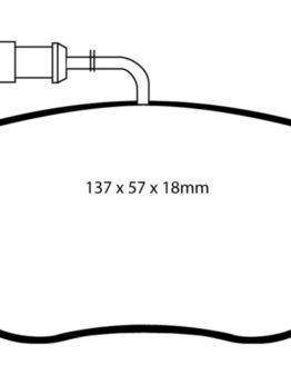 EBC Greenstuff Front Brake Pads DP21383 Fits 12+ Fiat 500 1.4 Turbo Abarth