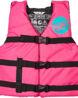 Fly Racing Youth Flotation Vest Neon Pink/Teal