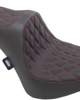 Predator Double Diamond Vinyl 2-Up Seat Black/Red