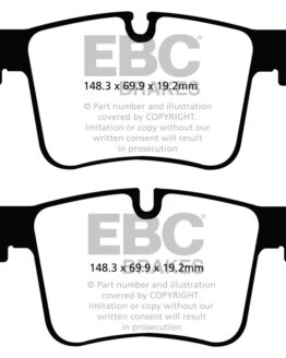 EBC Redstuff Front Ceramic Brake Pads DP32105C Fits 11+ BMW X3 2.0 Turbo F25