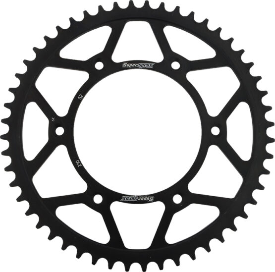 Supersprox Steel Rear Sprocket 52T Black Fits Honda