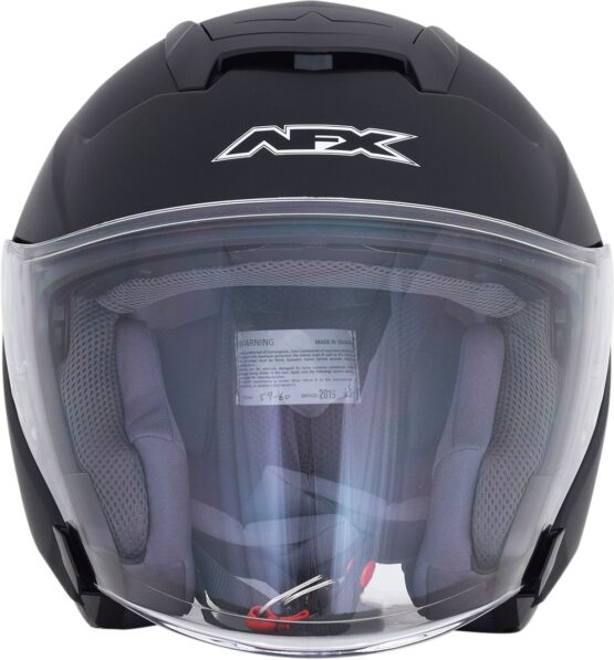 FX-60 Open Face Street Helmet Matte Black 2X-Large - Image 3