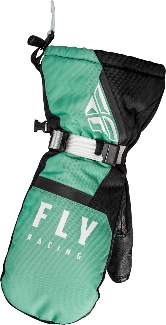 Fly Racing Cascade Mittens Black/Mint Medium