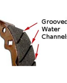 EBC Grooved Organic Rear Brake Shoes 350G Fits Honda NX125 CH/CN250