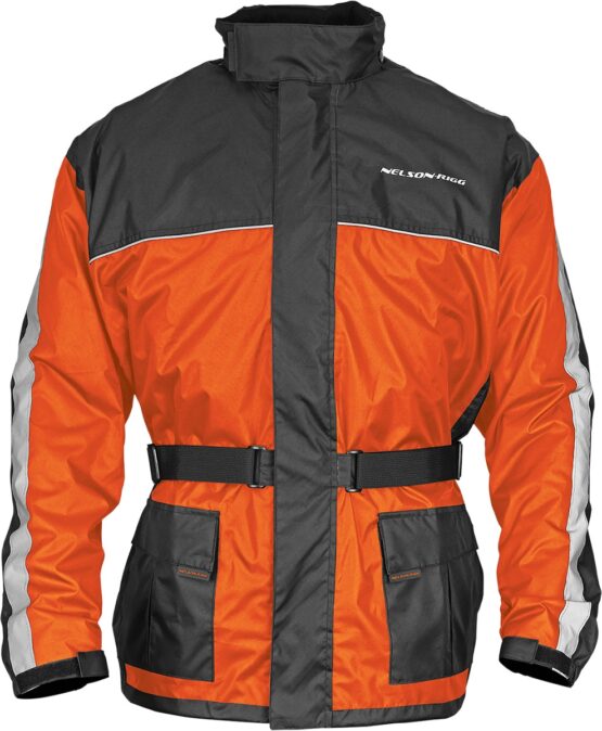 Nelson Rigg Solo Storm Waterproof Jacket Orange/Black XL Men's