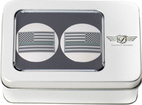 Figurati Designs Swing Arm Covers Green Line Flag Harley Touring - Image 3