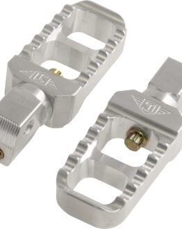 Joker Machine Serrated Stubby Footpegs Raw for Indian Scout