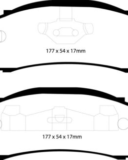 EBC Yellowstuff Front Brake Pads Semi-Metallic Fits 97-99 Jeep Cherokee 2.5