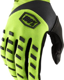 100% Men's Airmatic Gloves 2XL Flo Yellow/Black - Off-Road/ATV/Motocross