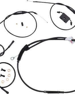Extended Black Control Cable Kit for 14" T-Bar Bars