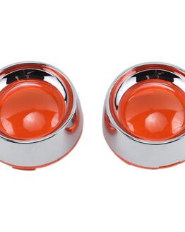 Chrome Deep Dish Bezel With Amber Lens