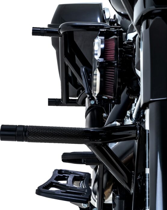 Burly Brand Brawler Front Crash Bar Kit Black For Harley Touring Models - Image 2