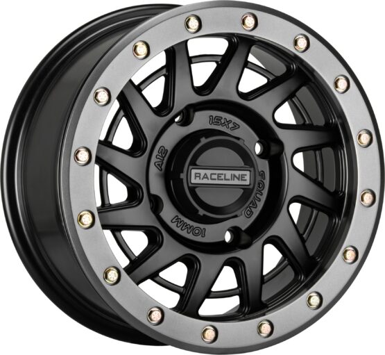 Raceline Squad Beadlock Wheel 15x7 4x156 +10 Black/Gunmetal