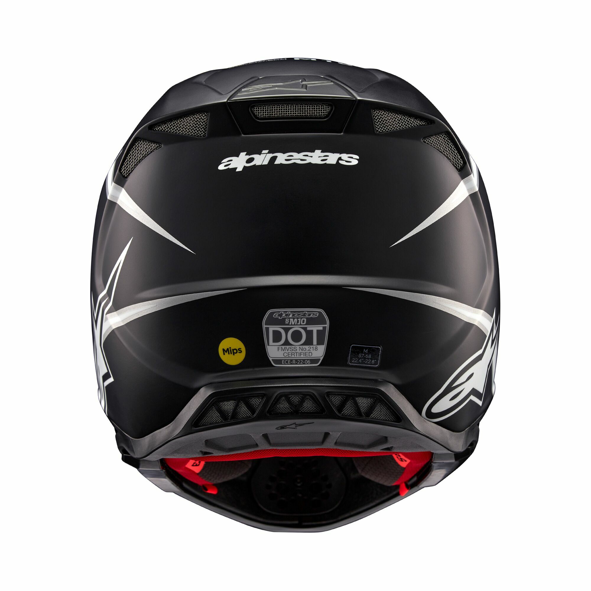 Alpinestars Supertech M10 Ampress MX Helmet MIPS Matte Black/White XL - Image 5