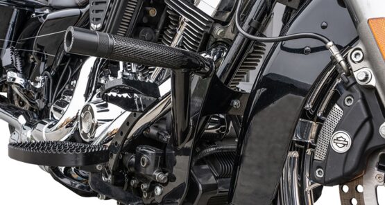 Burly Brand Brawler Front Crash Bar Kit Black For Harley Touring Models - Image 3