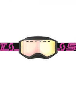 Scott Fury SnowX Goggles Black/Pink Enhancer Rose Chrome Lens