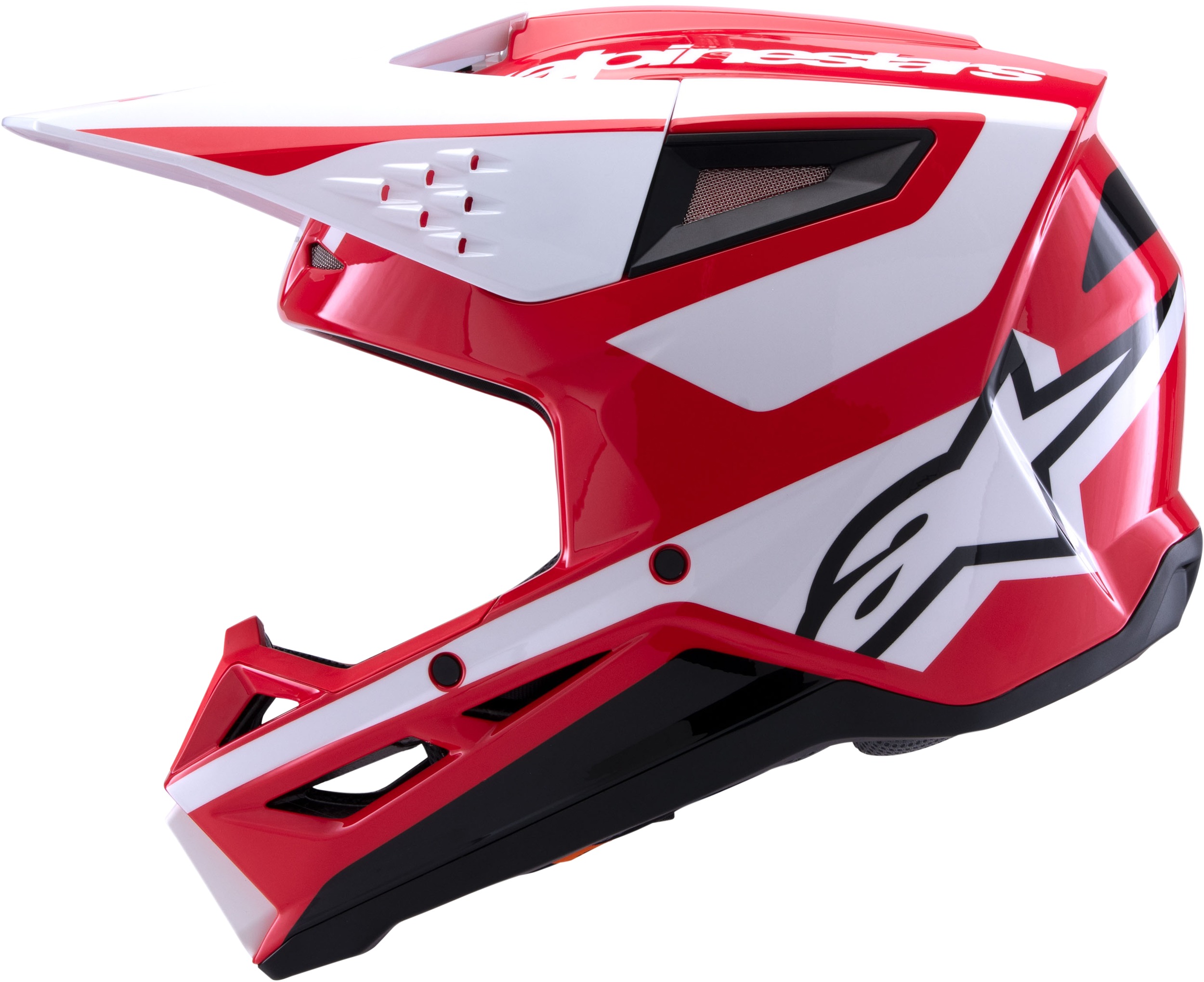 Alpinestars SM3 Heat Helmet Red/White/Black Gloss Large - Image 3