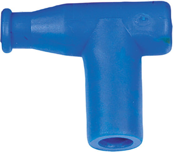 T Type Spark Plug Cap / Boot Blue, 5k Ohm 3-Pack - Image 2