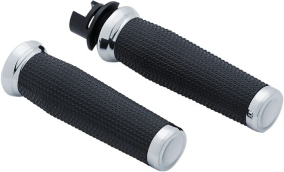 Kuryakyn Thresher Grips Chrome Pair Fits 14-17 Indian Models - Image 2