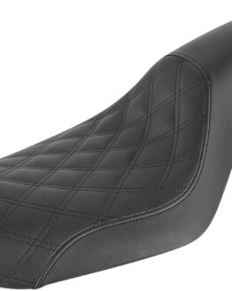 Profiler Lattice Stitched 2-Up Seat - Black