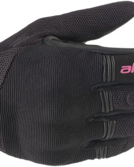 Women's Copper Street Riding Gloves Black/Pink Small