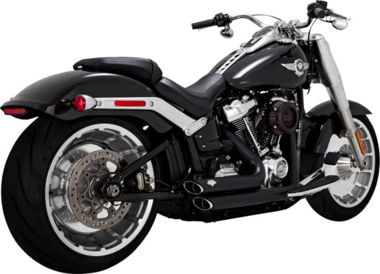 Vance & Hines Shortshots Staggered Exhaust Black For Harley Softail 107/114 - Image 2