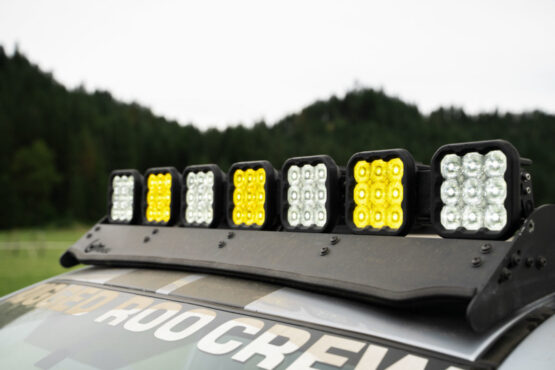 SS5 Pro Universal CrossLink 7-Pod Lightbar - White Combo - Image 2