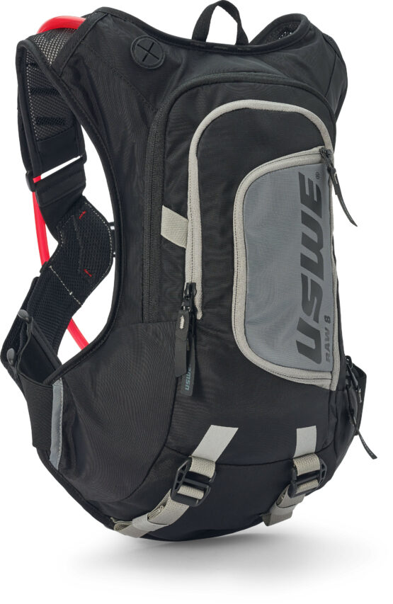 USWE Moto Hydro 12L Hydration Pack Black/Gray 3.0L Bladder - Image 2