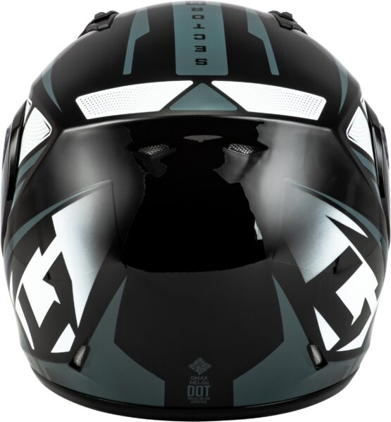 GMAX MD-04 Sector Modular Helmet Black/Silver Medium - Image 4