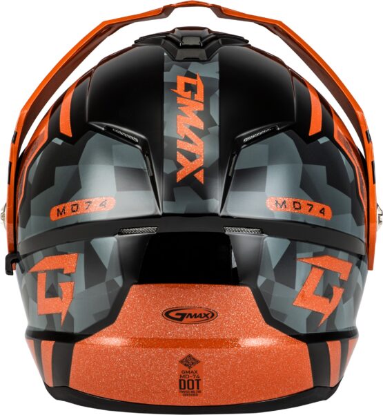GMAX MD-74 Striker Modular Helmet Black/Grey/Blue Metallic Small - Image 3