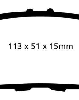 EBC Yellowstuff Rear Brake Pads Semi-Metallic DP41754R Fits 09-14 Acura TL 3.5