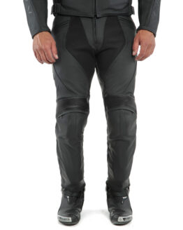 Dainese Pony 3 Men's Perforated Leather Pants, Black, Size 50