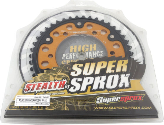 Supersprox Stealth Rear Sprocket 41T Gold 530 Chain Fits Kawasaki Suzuki Yamaha - Image 2