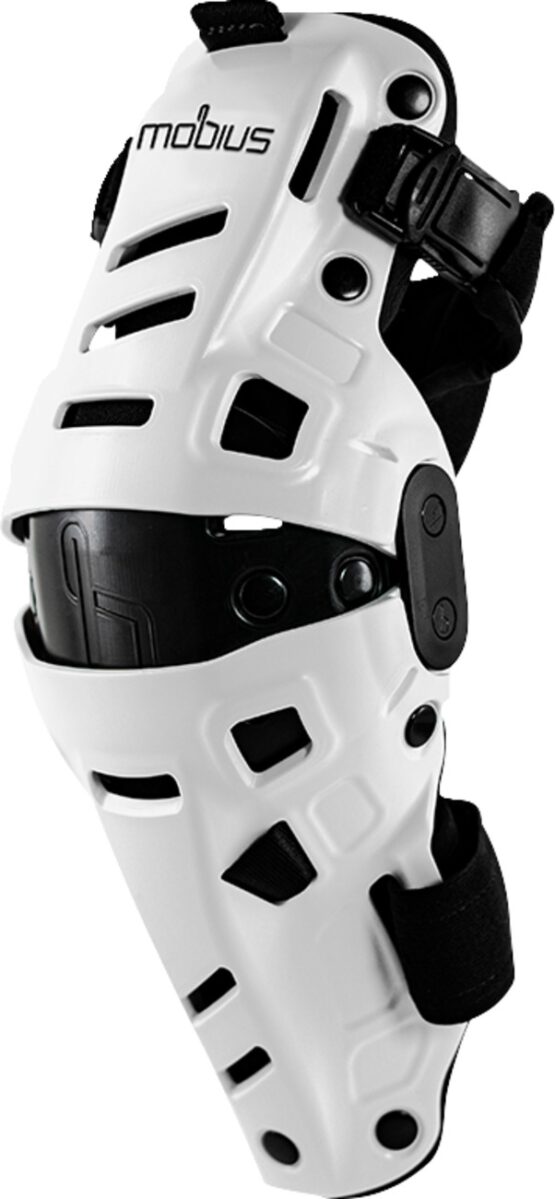 Mobius X8H Hybrid Knee Support L/XL White/Black Adult Pair
